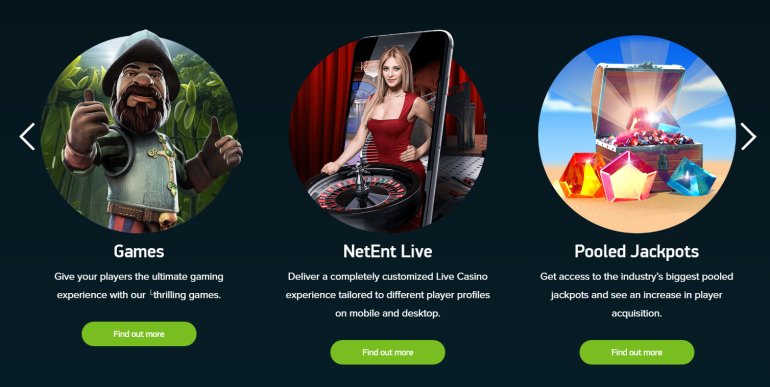 Casinospiele, die mit Software von NetEnt laufen